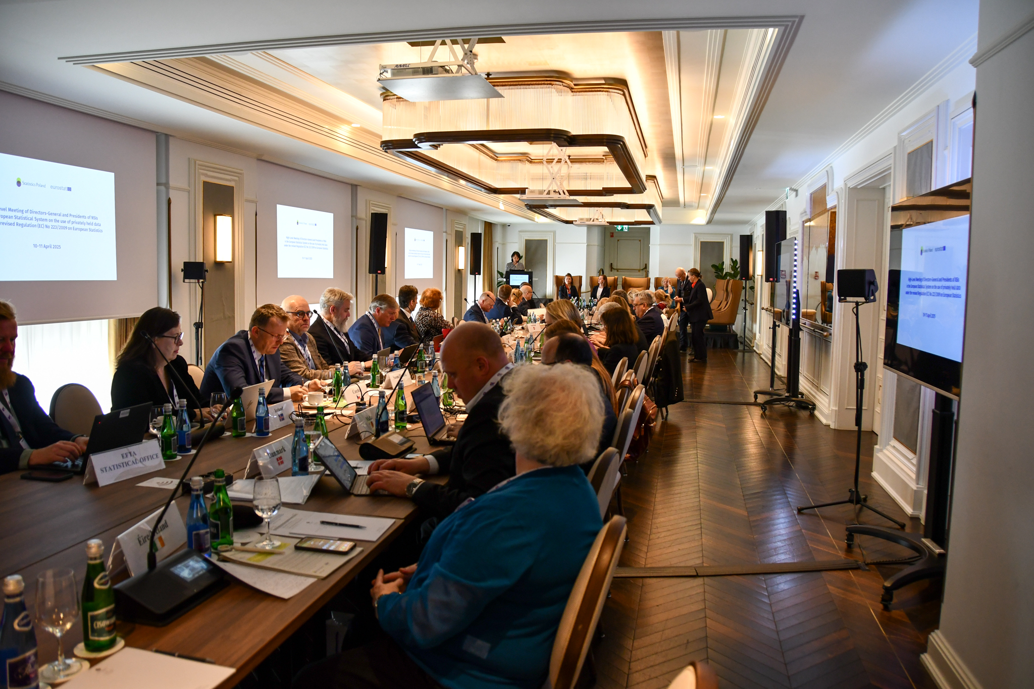 Zoom in  - Guests of the High-level meeting in the conference room during the speech of Minister Henryka Mościcka-Dendys from the Ministry of Foreign Affairs