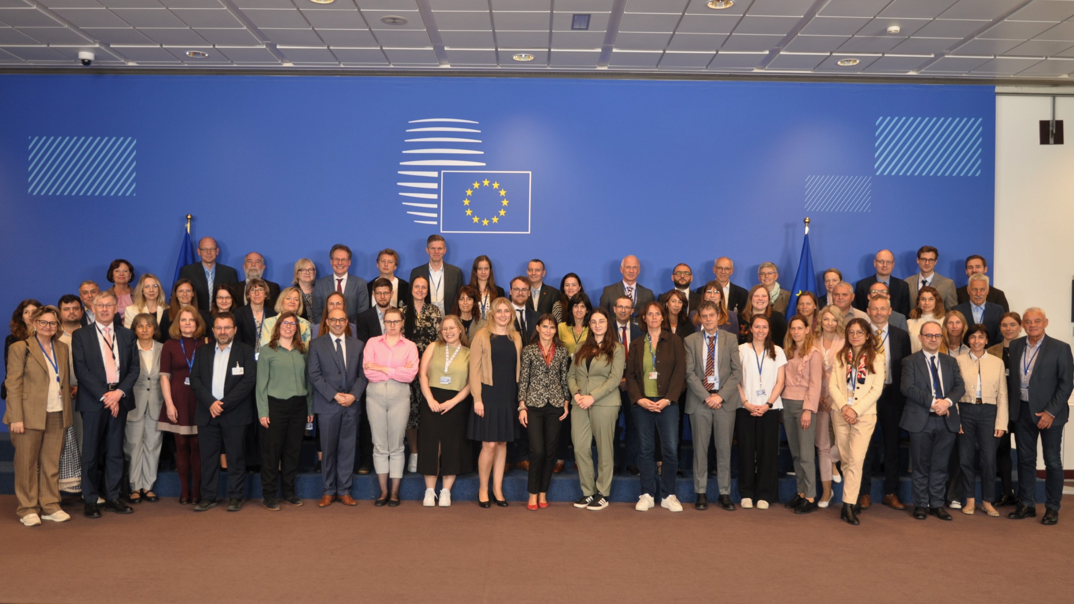 The photo shows the participants of the Council Working Party on Statistics fourth meeting